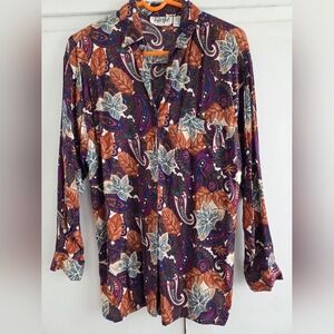 Colorful Paisley Button Down Shirt
